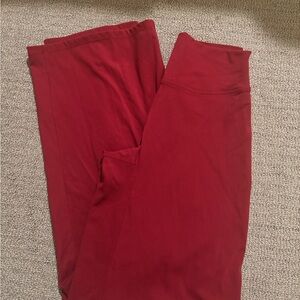 Women's Red Leggings